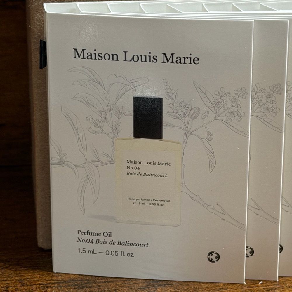 🌿 Maison Louis Marie No.04 Bois de Balincourt Perfume Oil Sample Set, Lot of 50 - Picture 5 of 14